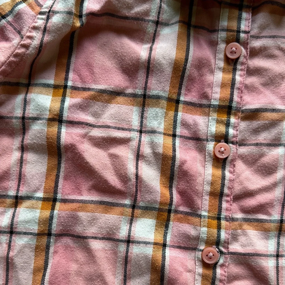 Girls Children’s Place Long Sleeve Plaid Shirt‎